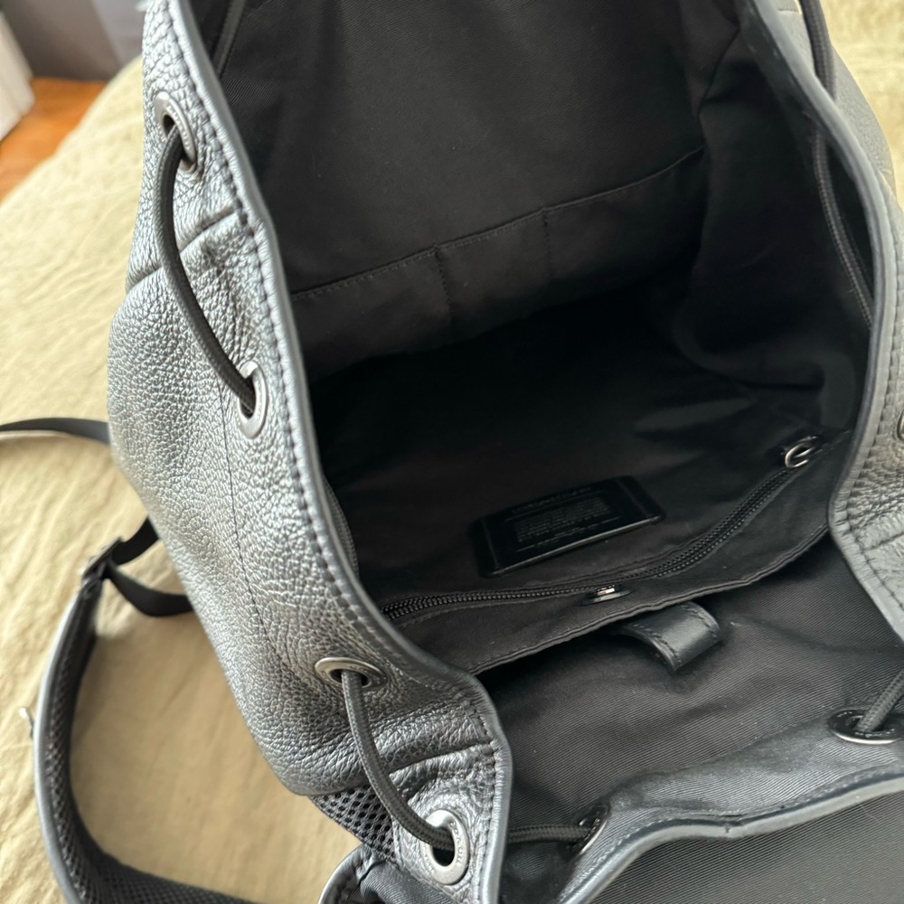Authentic Coach Leather Backpack - image 8